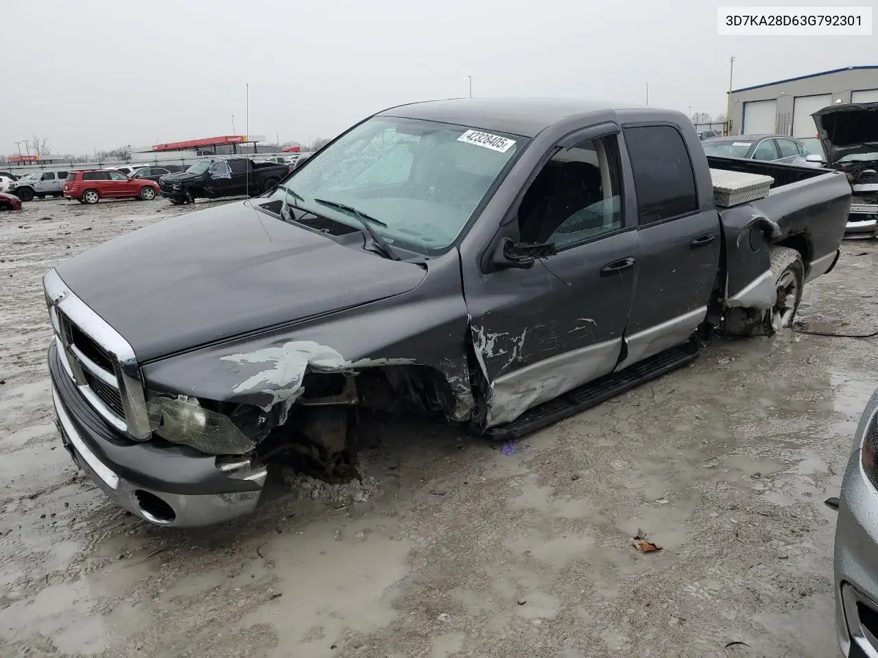 2003 Dodge Ram 2500 St VIN: 3D7KA28D63G792301 Lot: 42328405