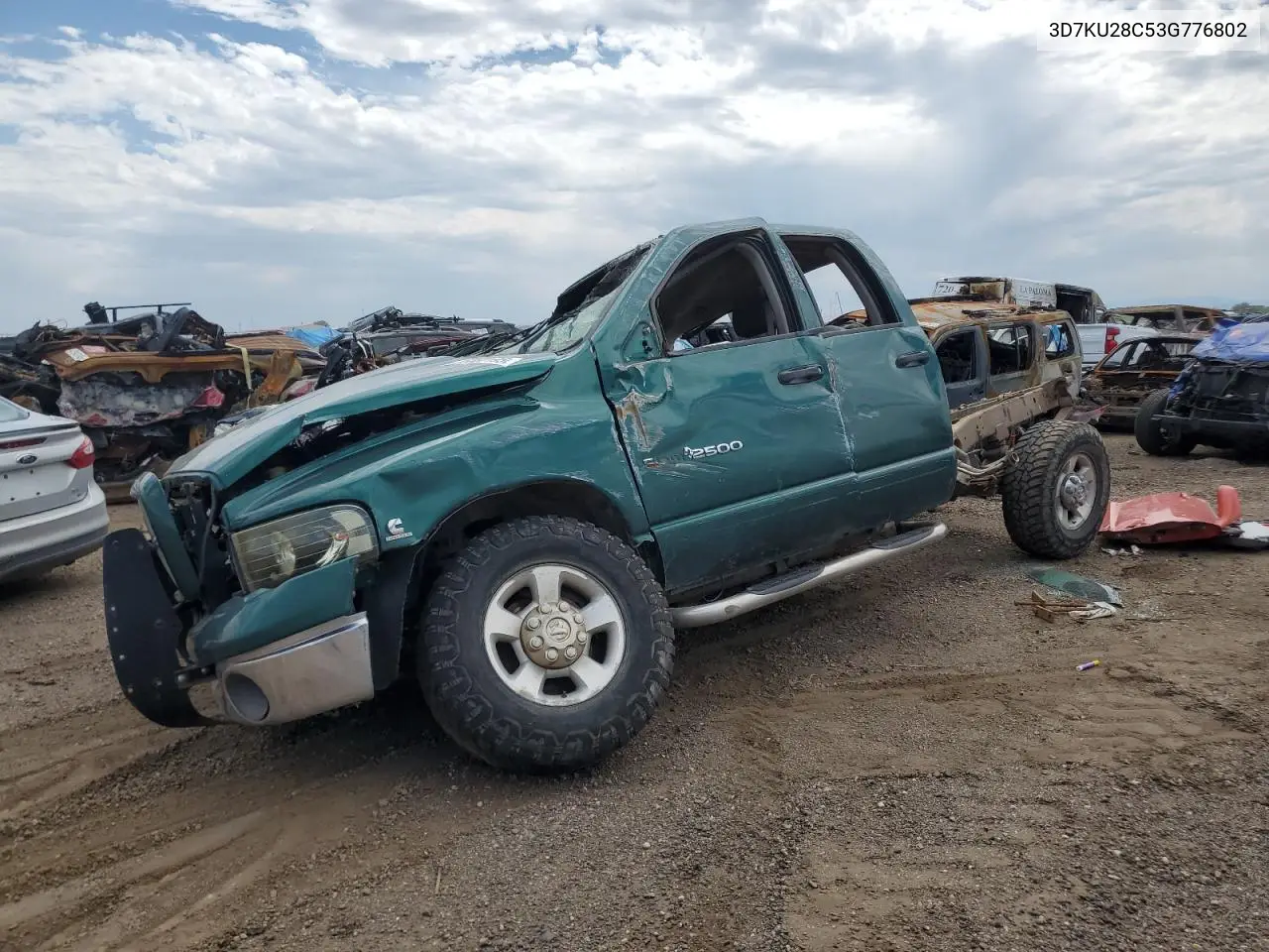 2003 Dodge Ram 2500 St VIN: 3D7KU28C53G776802 Lot: 55662195