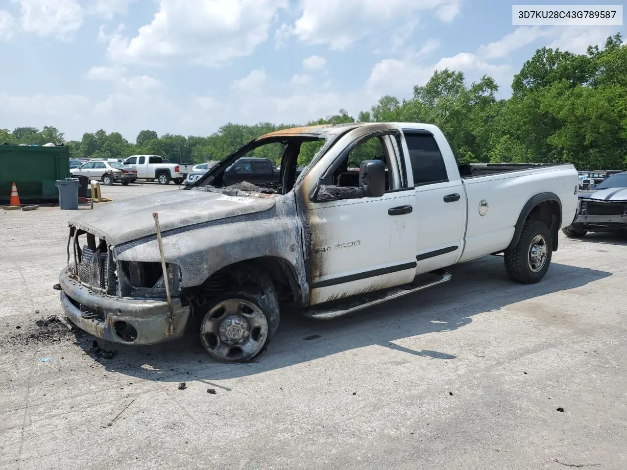 2003 Dodge Ram 2500 St VIN: 3D7KU28C43G789587 Lot: 59521905