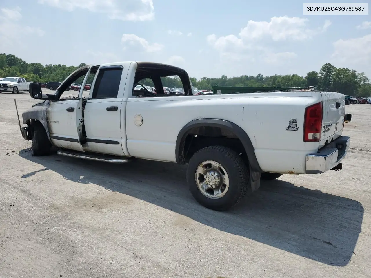 2003 Dodge Ram 2500 St VIN: 3D7KU28C43G789587 Lot: 59521905