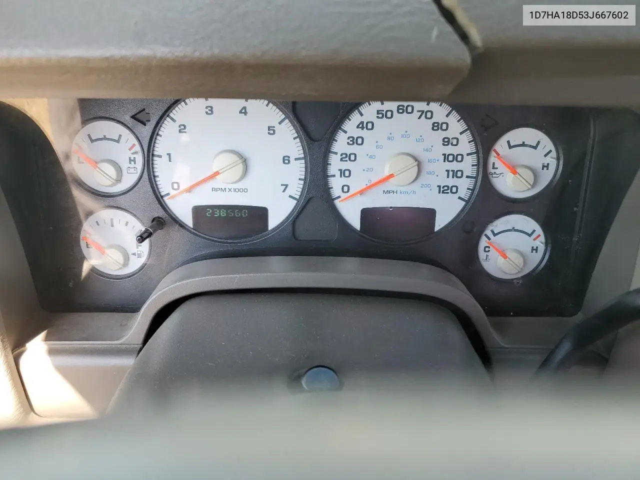 2003 Dodge Ram 1500 St VIN: 1D7HA18D53J667602 Lot: 61799695