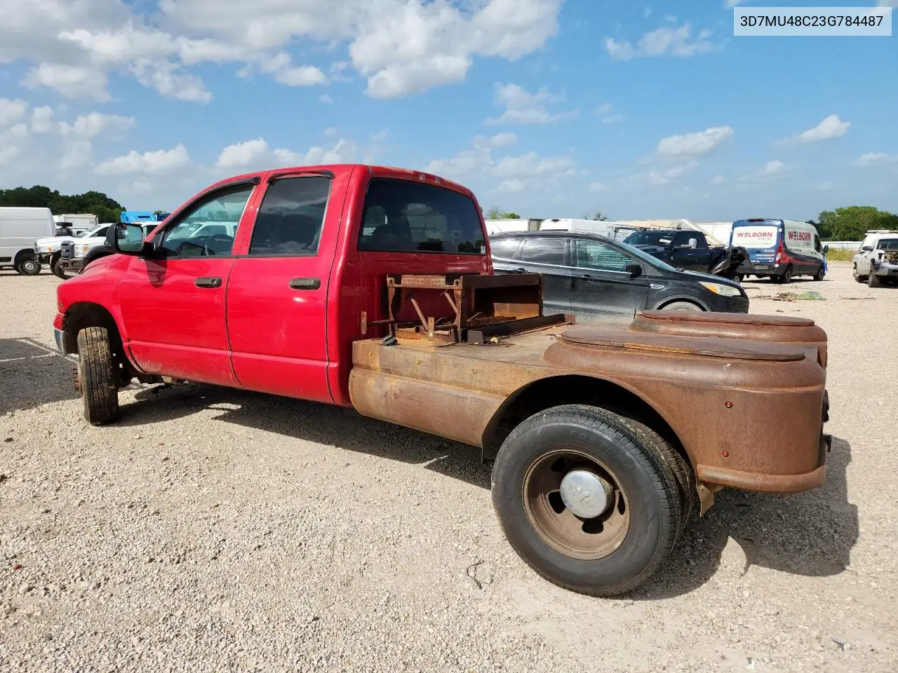 2003 Dodge Ram 3500 St VIN: 3D7MU48C23G784487 Lot: 62850805