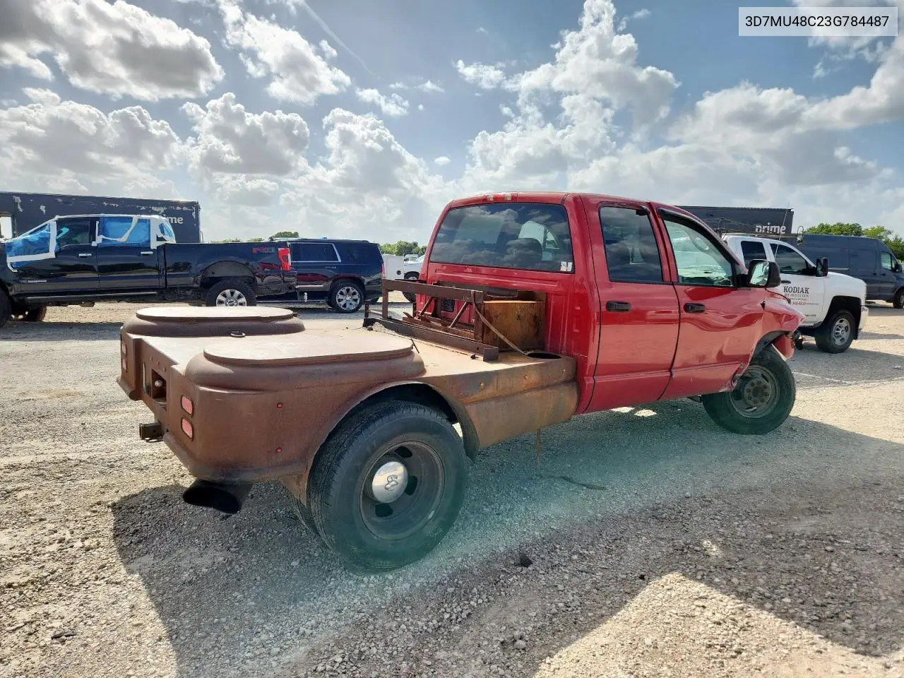 2003 Dodge Ram 3500 St VIN: 3D7MU48C23G784487 Lot: 62850805