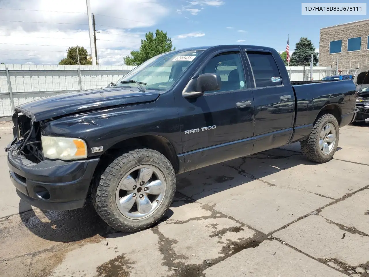 2003 Dodge Ram 1500 St VIN: 1D7HA18D83J678111 Lot: 62988485