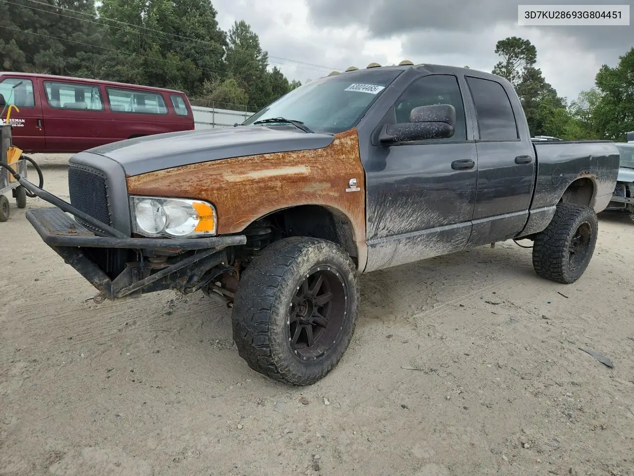2003 Dodge Ram 2500 St VIN: 3D7KU28693G804451 Lot: 63024465