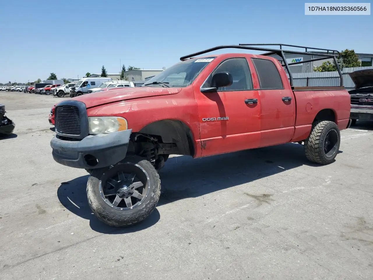 2003 Dodge Ram 1500 St VIN: 1D7HA18N03S360566 Lot: 63087815