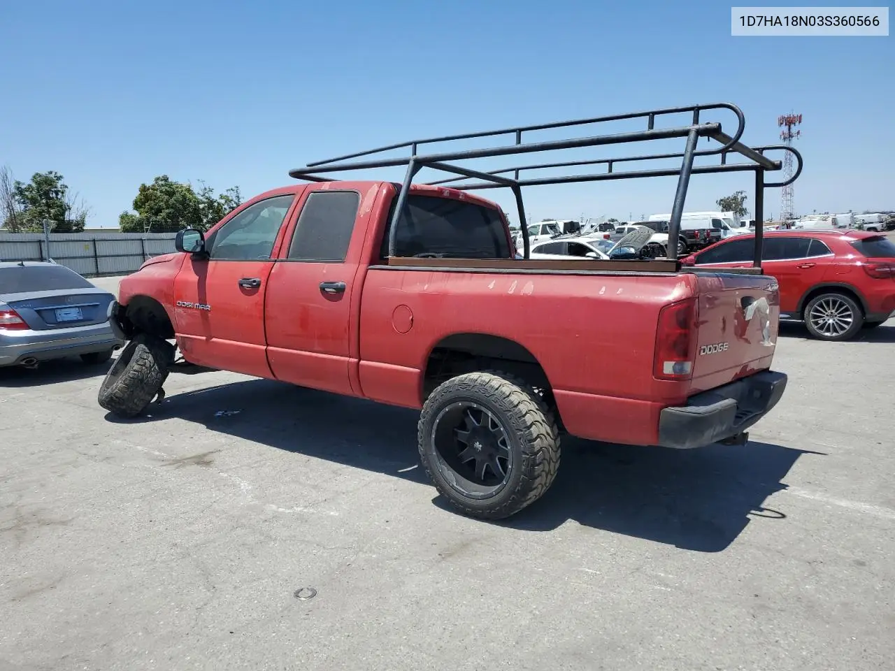 2003 Dodge Ram 1500 St VIN: 1D7HA18N03S360566 Lot: 63087815