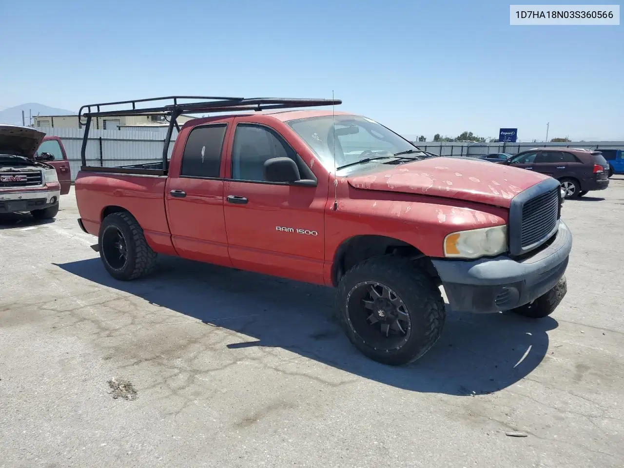 2003 Dodge Ram 1500 St VIN: 1D7HA18N03S360566 Lot: 63087815