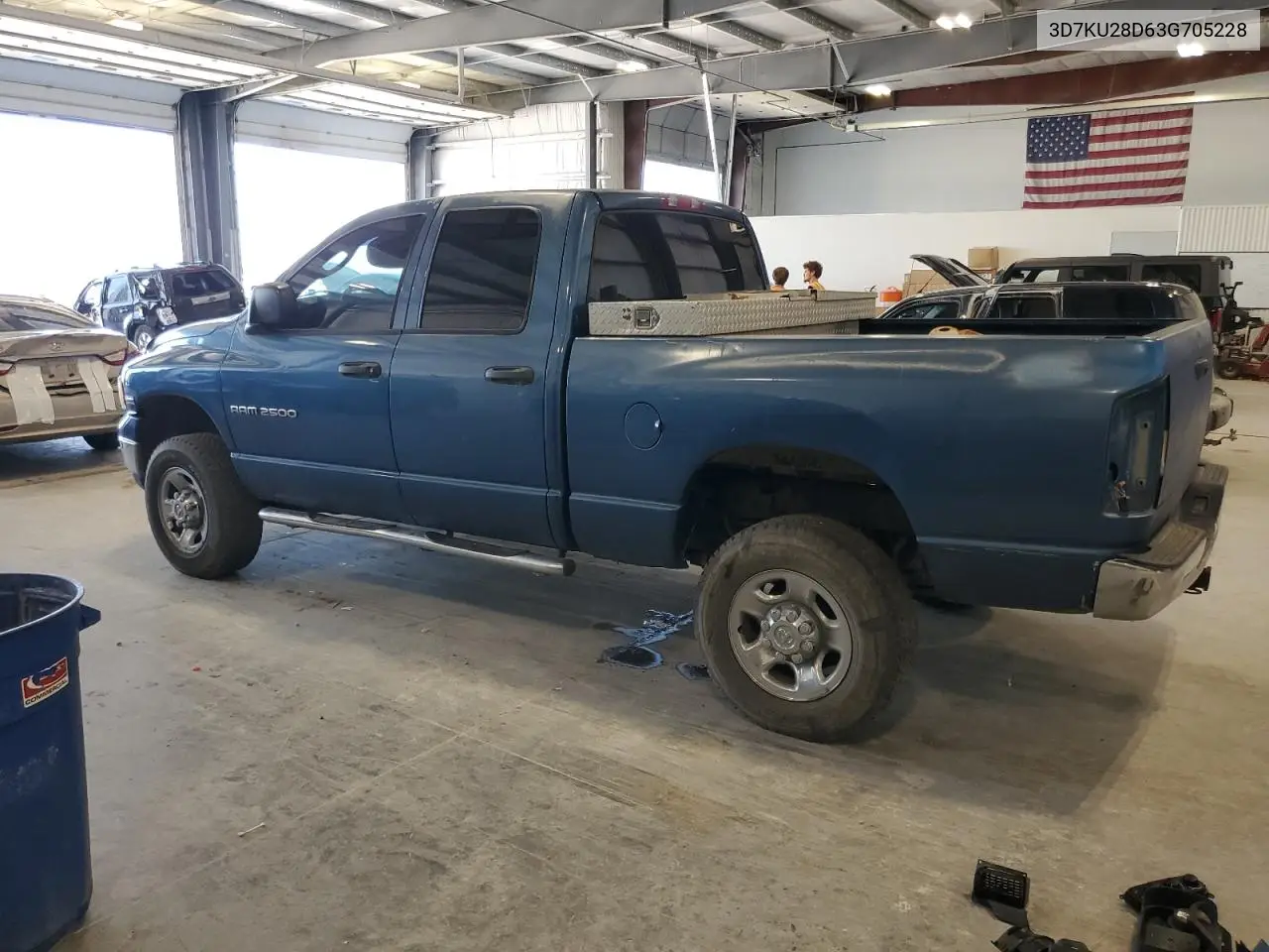 2003 Dodge Ram 2500 St VIN: 3D7KU28D63G705228 Lot: 63119195