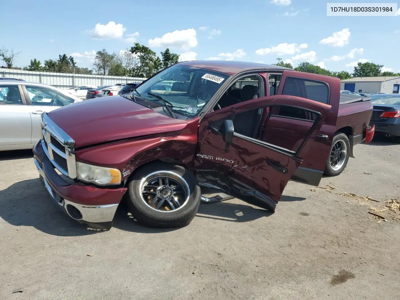 2003 Dodge Ram 1500 St VIN: 1D7HU18D03S301984 Lot: 65498495