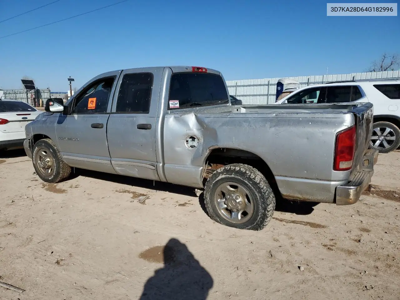 2004 Dodge Ram 2500 St VIN: 3D7KA28D64G182996 Lot: 51732575