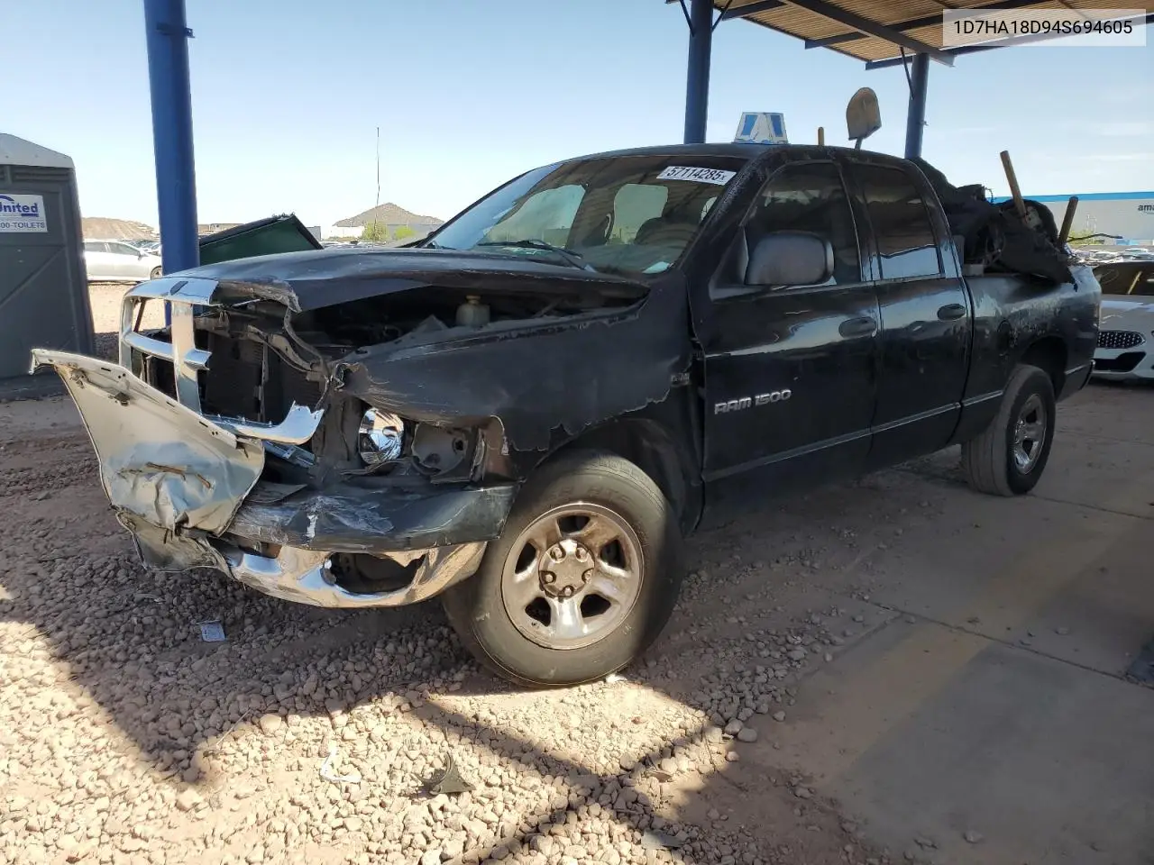 2004 Dodge Ram 1500 St VIN: 1D7HA18D94S694605 Lot: 57114285