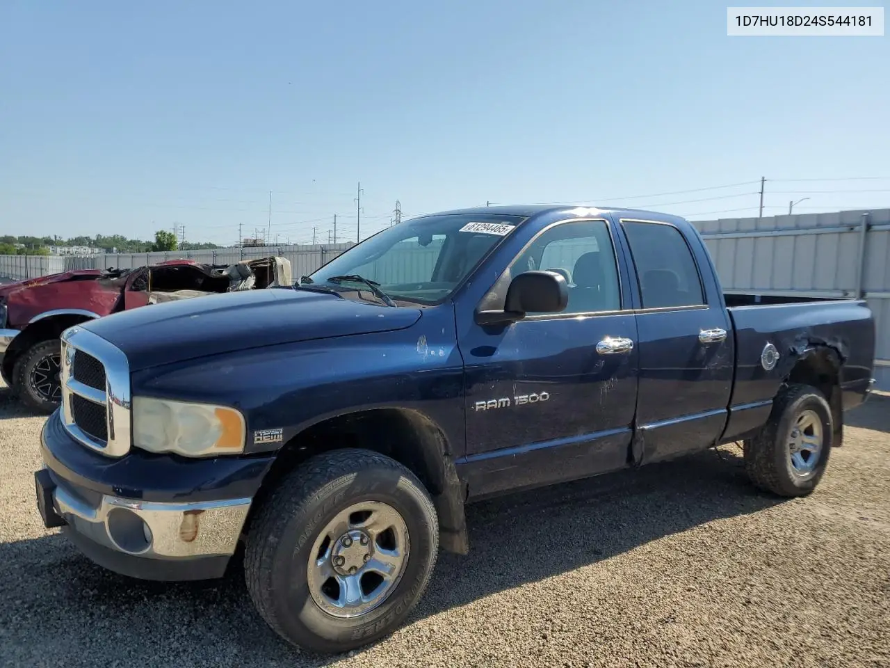 2004 Dodge Ram 1500 St VIN: 1D7HU18D24S544181 Lot: 61294465