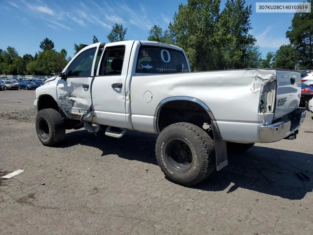 2004 Dodge Ram 2500 St VIN: 3D7KU28C14G103619 Lot: 61583285