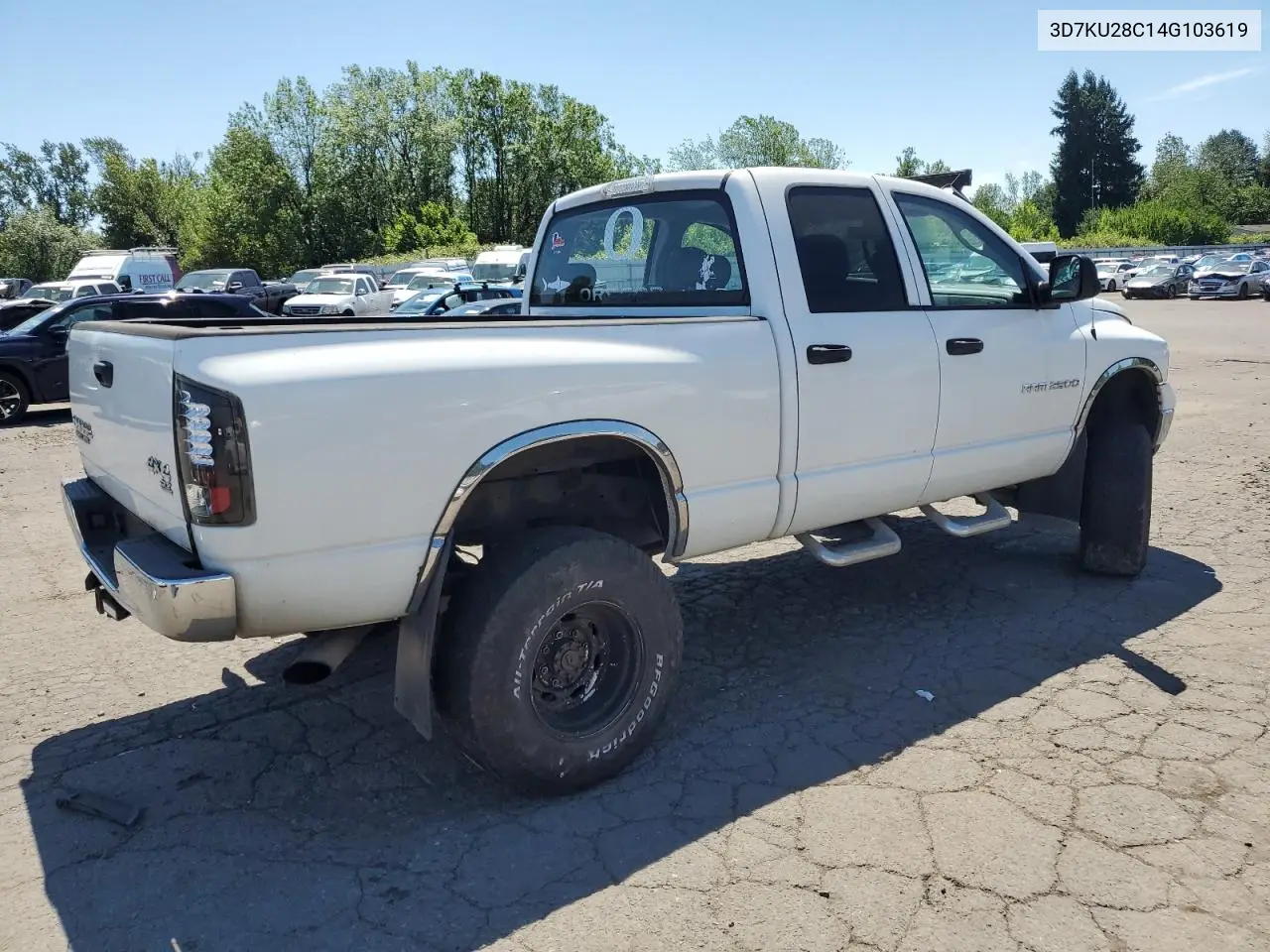 2004 Dodge Ram 2500 St VIN: 3D7KU28C14G103619 Lot: 61583285