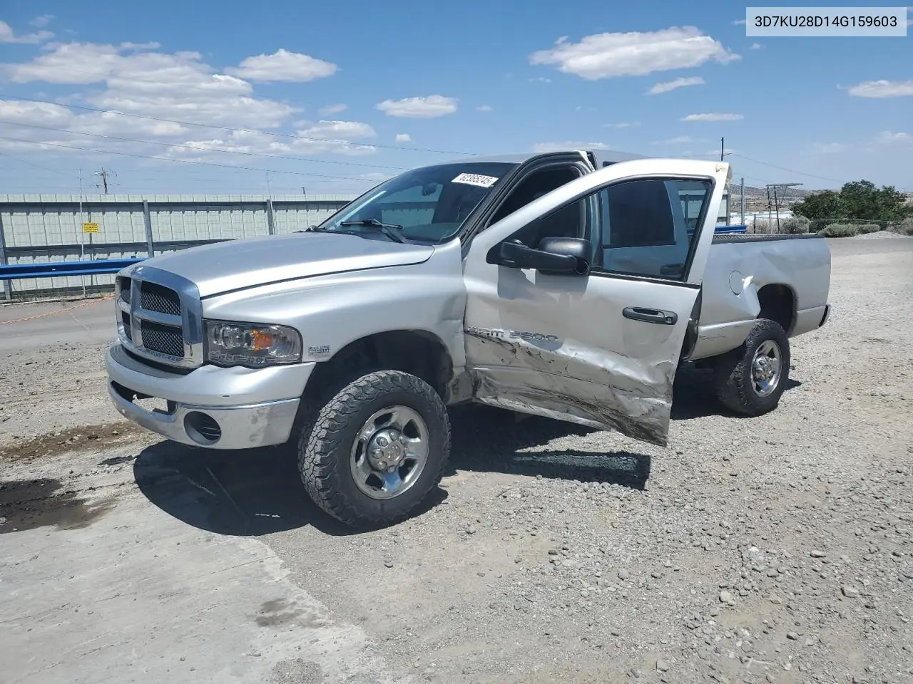 2004 Dodge Ram 2500 St VIN: 3D7KU28D14G159603 Lot: 62365245