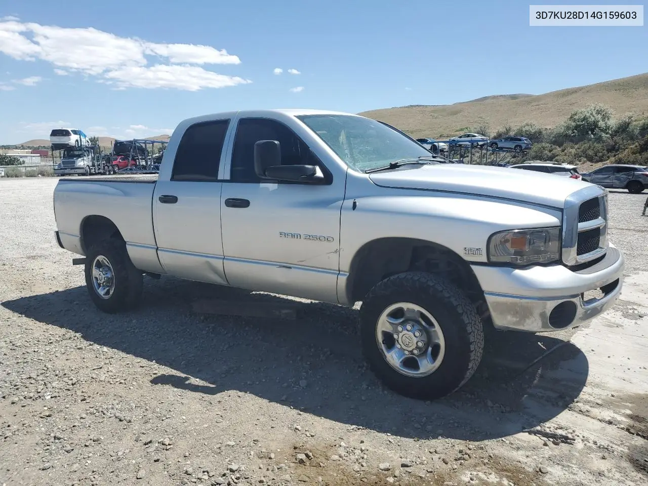 2004 Dodge Ram 2500 St VIN: 3D7KU28D14G159603 Lot: 62365245