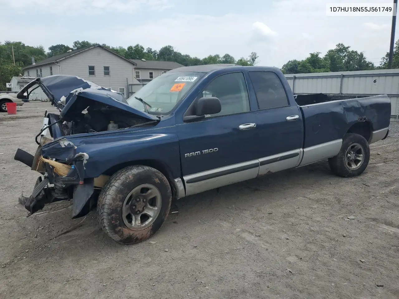 2005 Dodge Ram 1500 St VIN: 1D7HU18N55J561749 Lot: 59941095