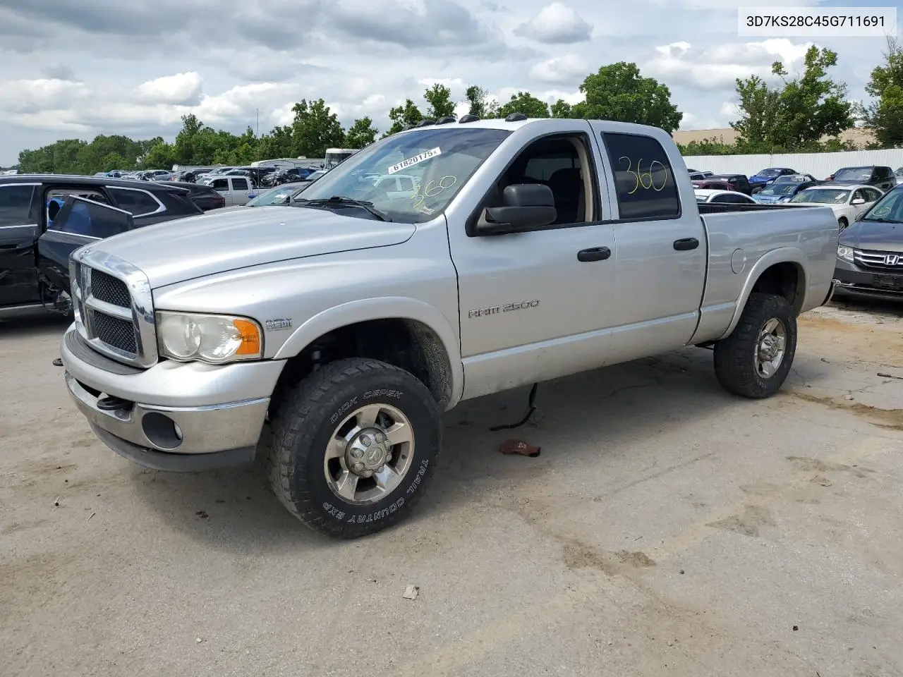 2005 Dodge Ram 2500 St VIN: 3D7KS28C45G711691 Lot: 61820175