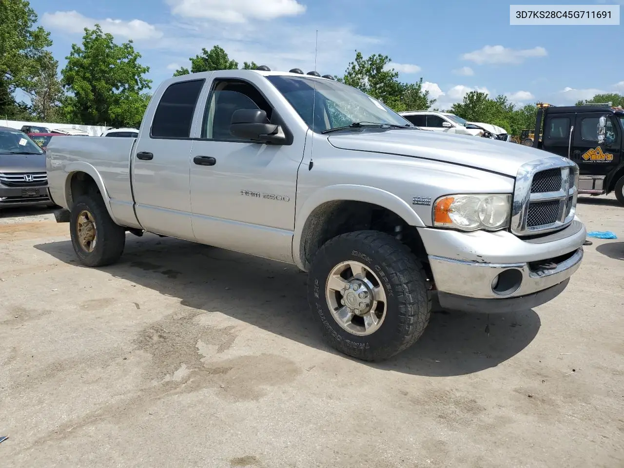 2005 Dodge Ram 2500 St VIN: 3D7KS28C45G711691 Lot: 61820175