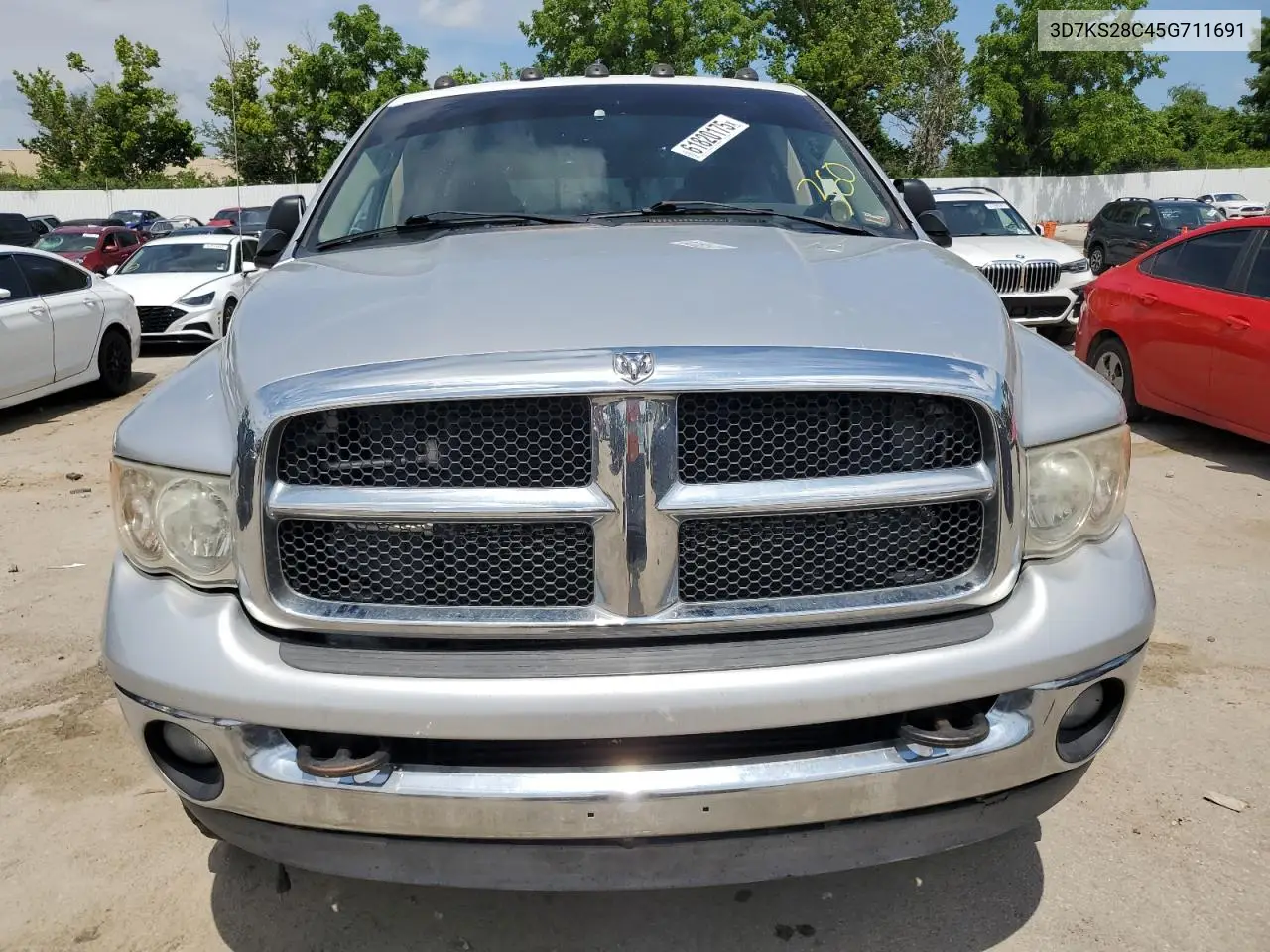 2005 Dodge Ram 2500 St VIN: 3D7KS28C45G711691 Lot: 61820175