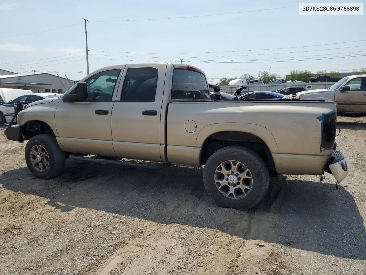 2005 Dodge Ram 2500 St VIN: 3D7KS28C85G758898 Lot: 64854535