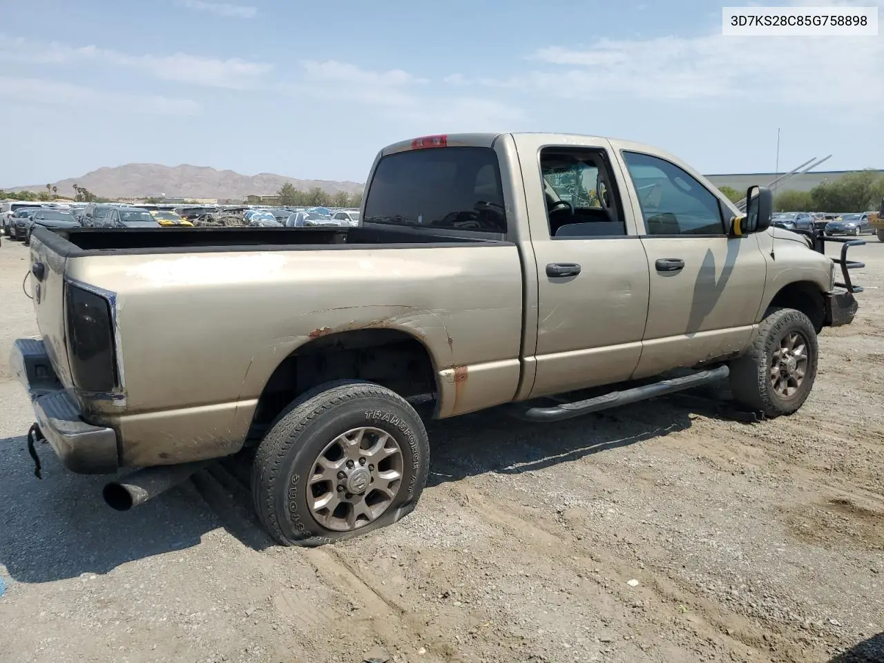 2005 Dodge Ram 2500 St VIN: 3D7KS28C85G758898 Lot: 64854535