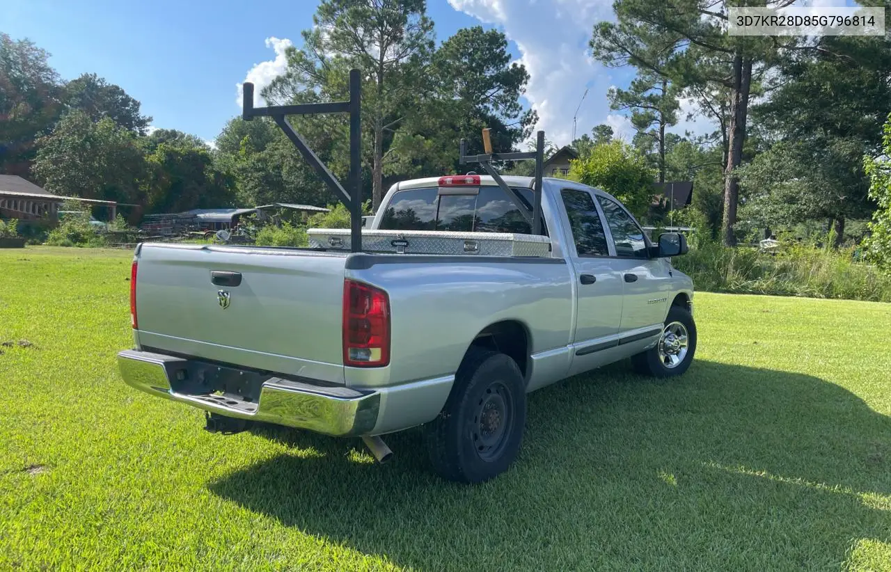2005 Dodge Ram 2500 St VIN: 3D7KR28D85G796814 Lot: 66040635