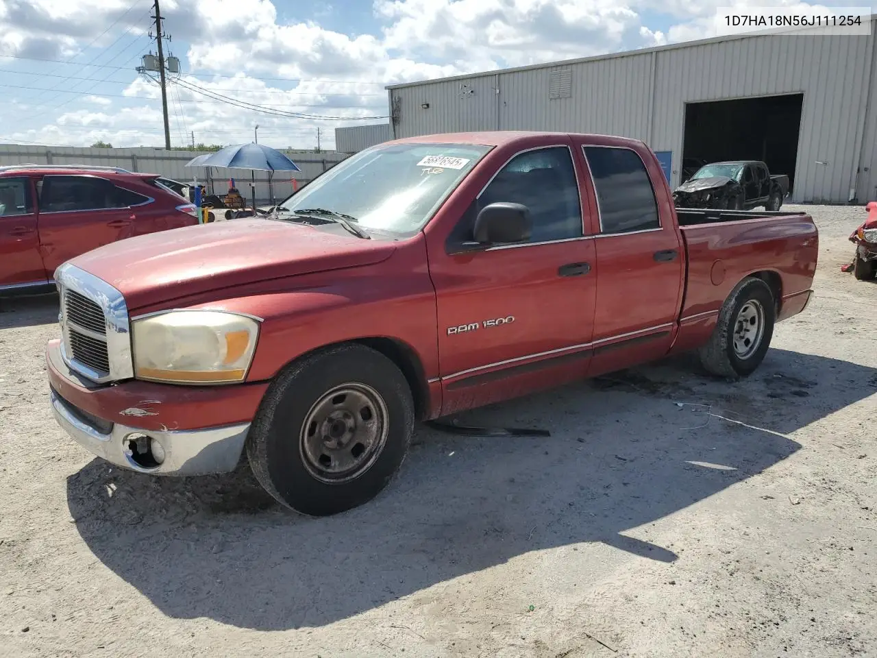 2006 Dodge Ram 1500 St VIN: 1D7HA18N56J111254 Lot: 56846545