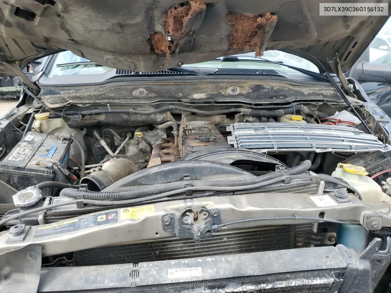 2006 Dodge Ram 3500 VIN: 3D7LX39C36G156132 Lot: 58758525