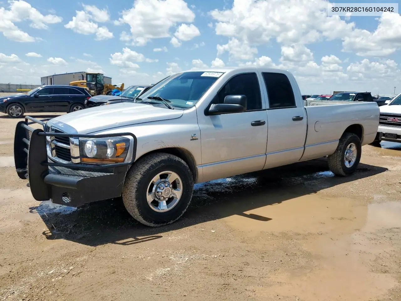 2006 Dodge Ram 2500 St VIN: 3D7KR28C16G104242 Lot: 62666975