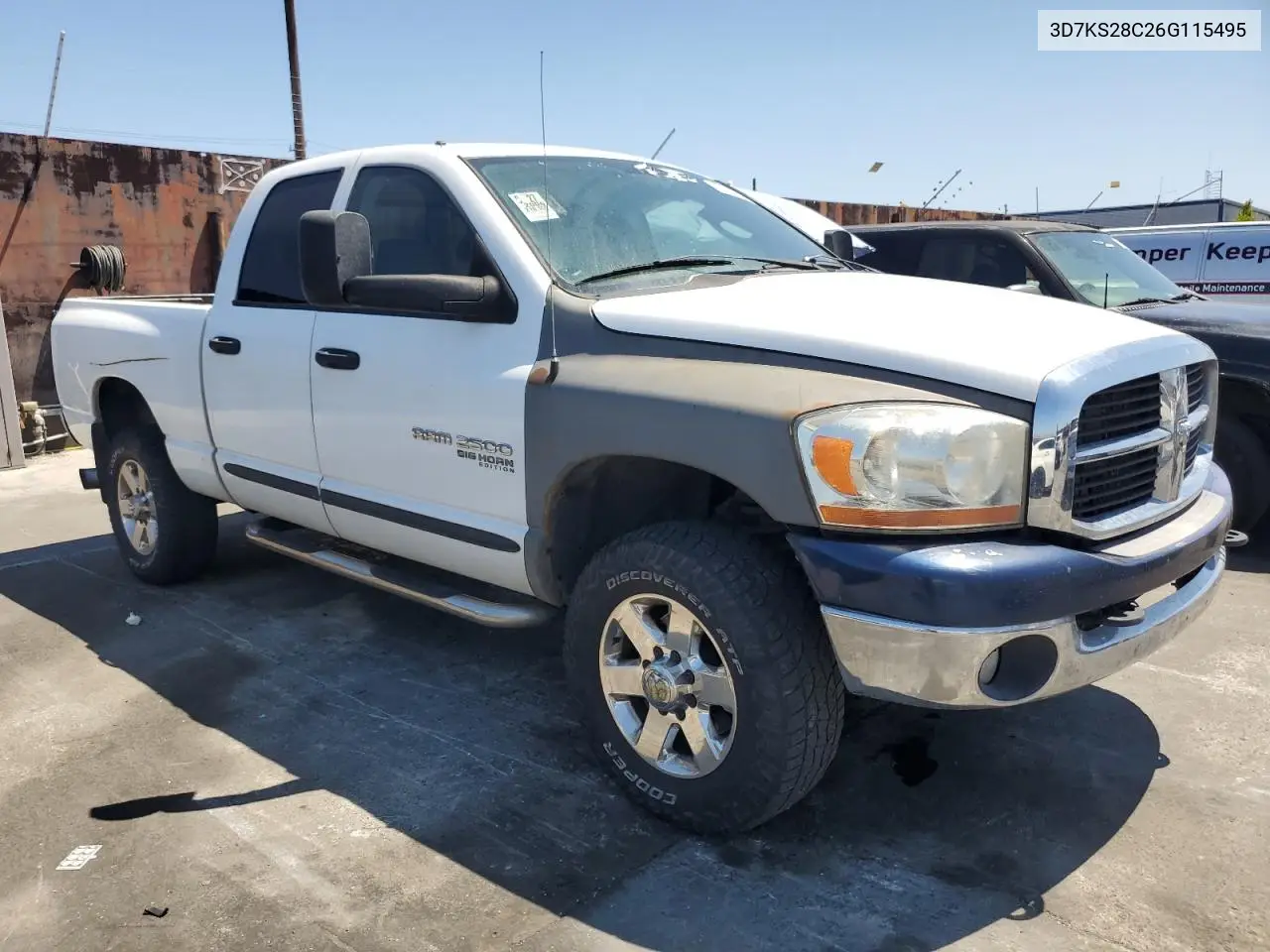 2006 Dodge Ram 2500 St VIN: 3D7KS28C26G115495 Lot: 63101975