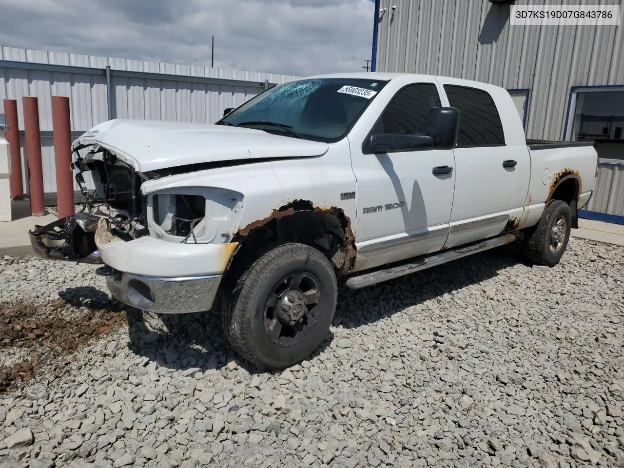 2007 Dodge Ram 1500 VIN: 3D7KS19D07G843786 Lot: 56903235