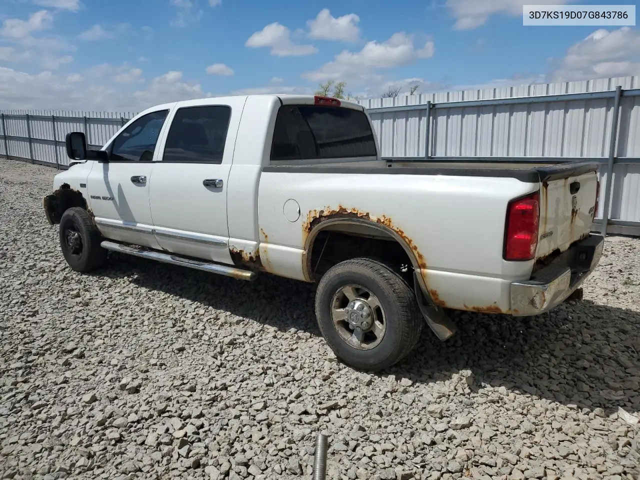 2007 Dodge Ram 1500 VIN: 3D7KS19D07G843786 Lot: 56903235