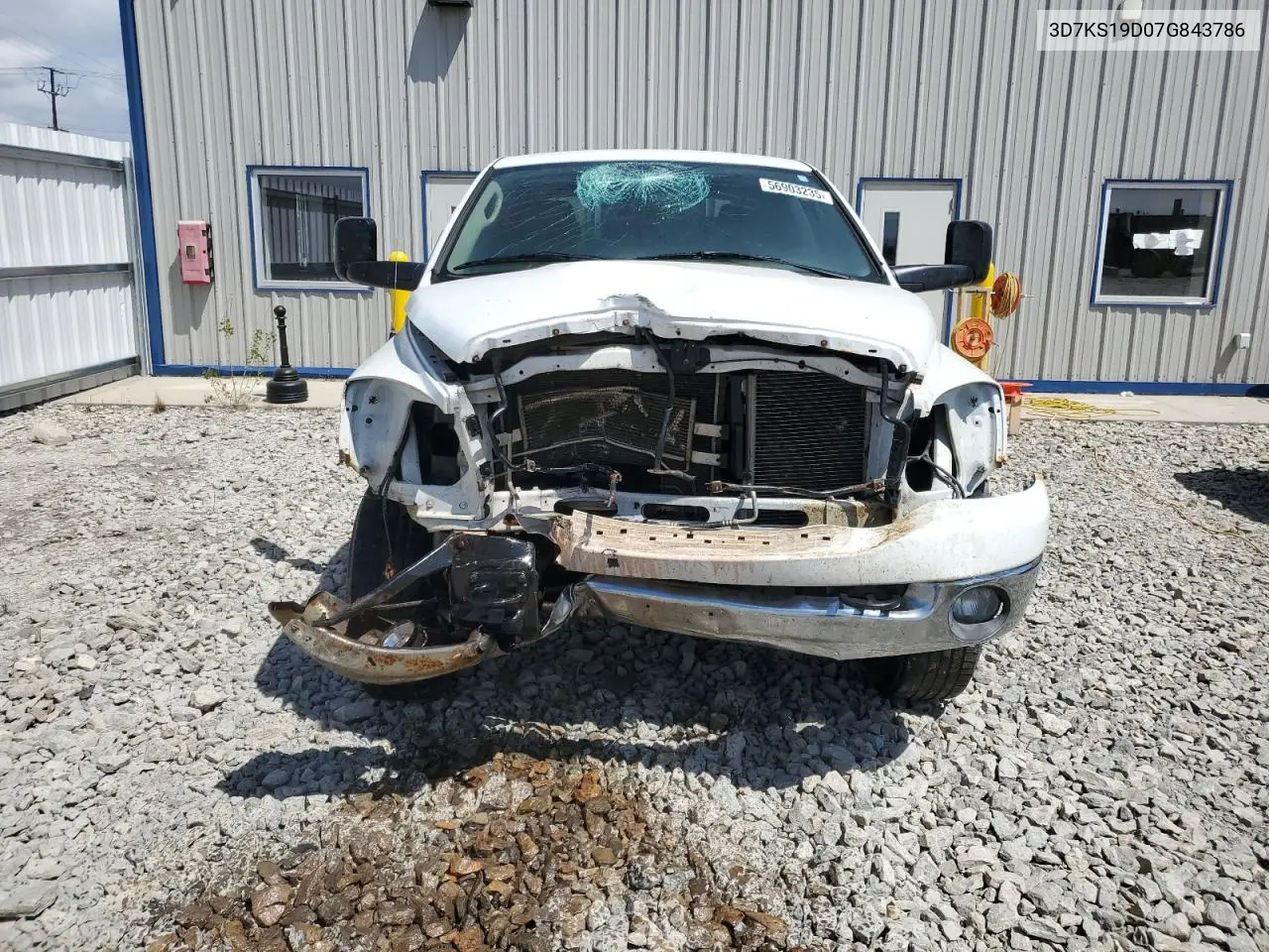 2007 Dodge Ram 1500 VIN: 3D7KS19D07G843786 Lot: 56903235