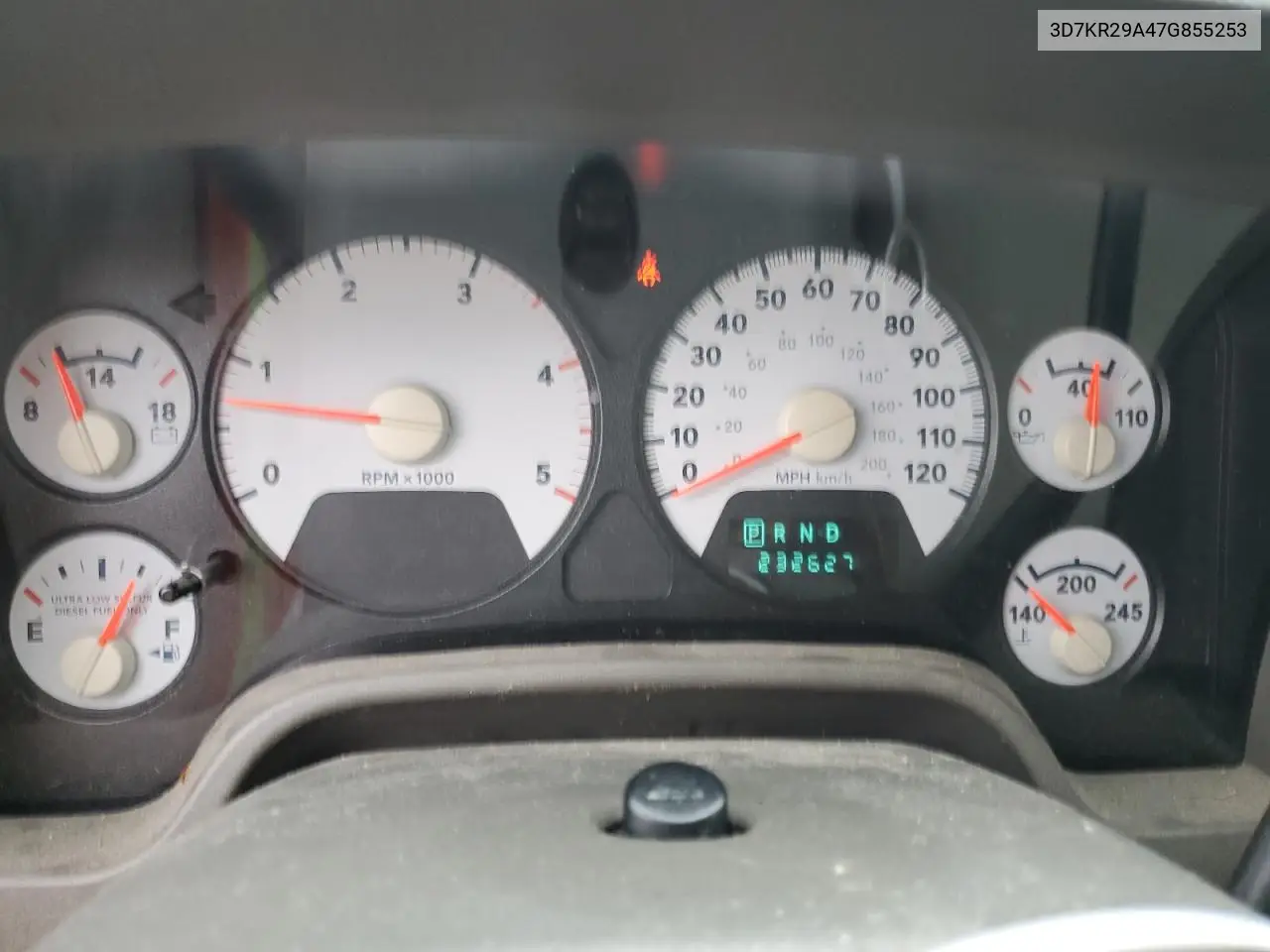 2007 Dodge Ram 2500 VIN: 3D7KR29A47G855253 Lot: 56909775