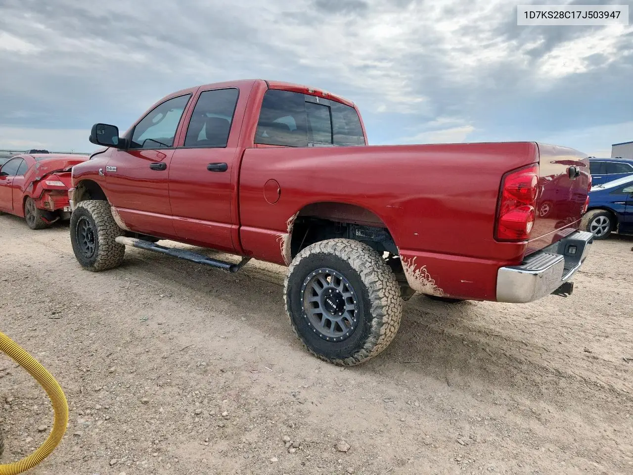 2007 Dodge Ram 2500 St VIN: 1D7KS28C17J503947 Lot: 62035715