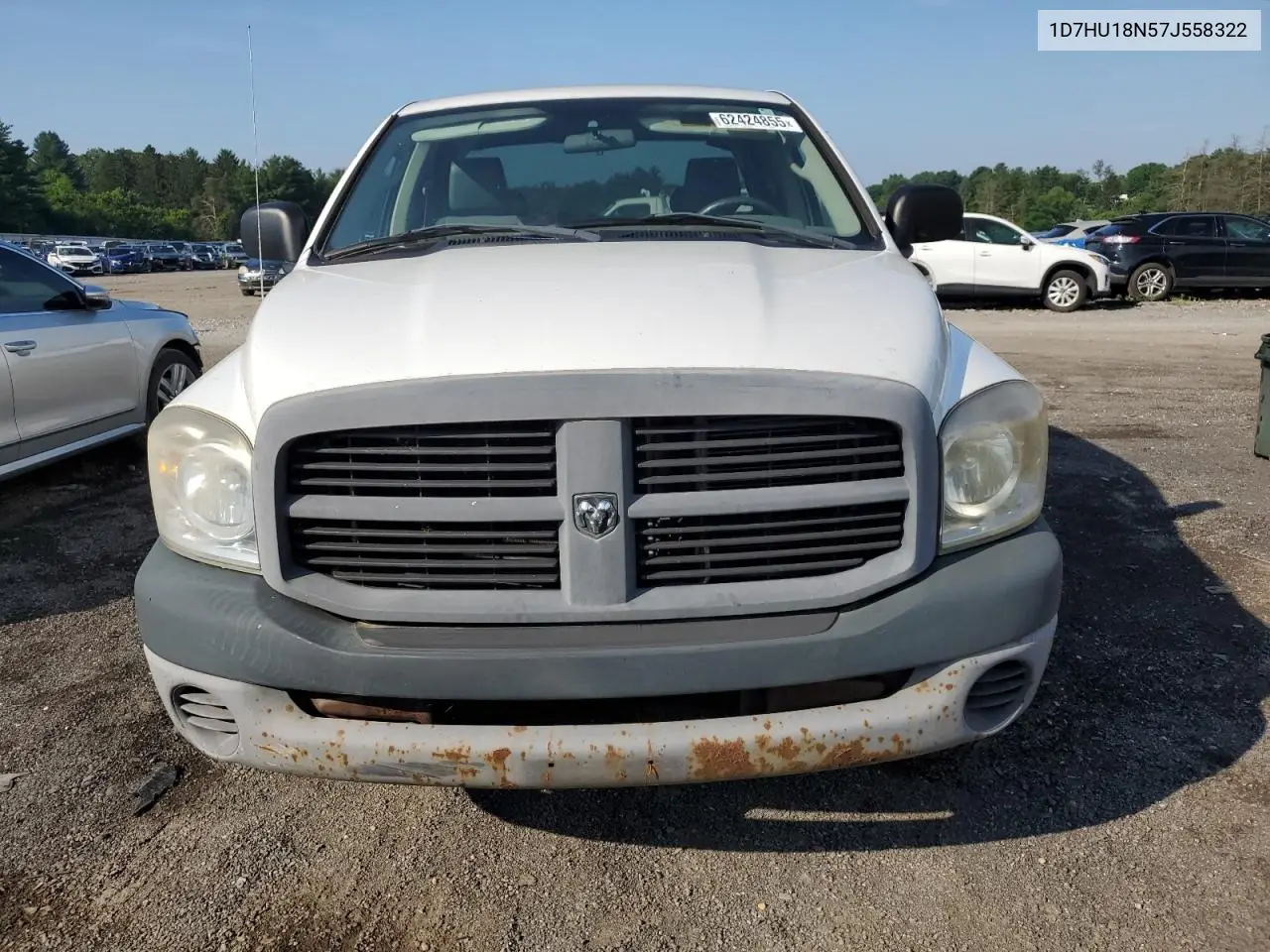 2007 Dodge Ram 1500 St VIN: 1D7HU18N57J558322 Lot: 62424855