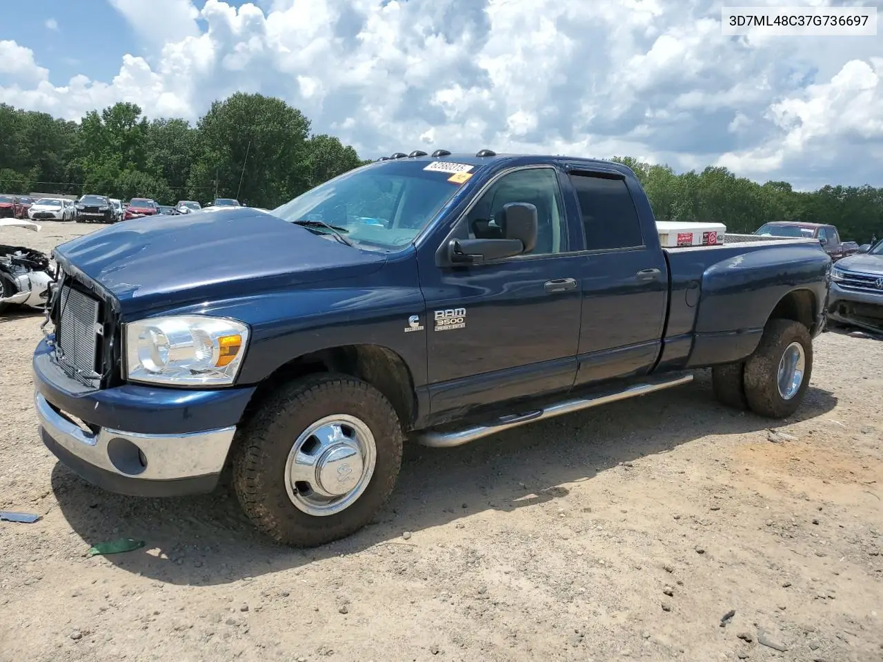 2007 Dodge Ram 3500 St VIN: 3D7ML48C37G736697 Lot: 62880315