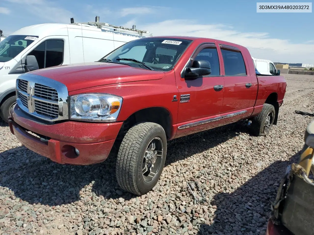 2008 Dodge Ram 3500 VIN: 3D3MX39A48G203272 Lot: 64852355