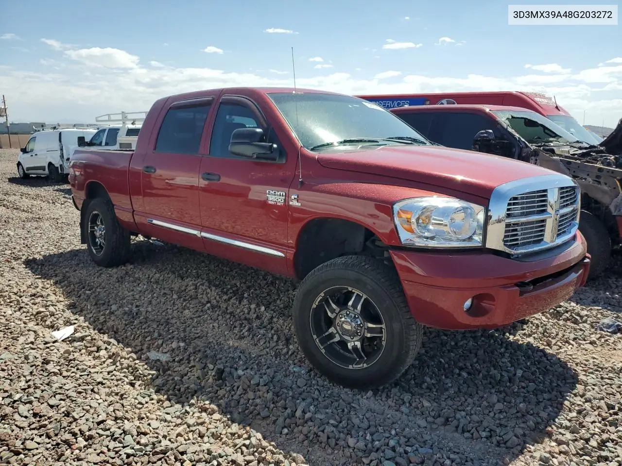 2008 Dodge Ram 3500 VIN: 3D3MX39A48G203272 Lot: 64852355