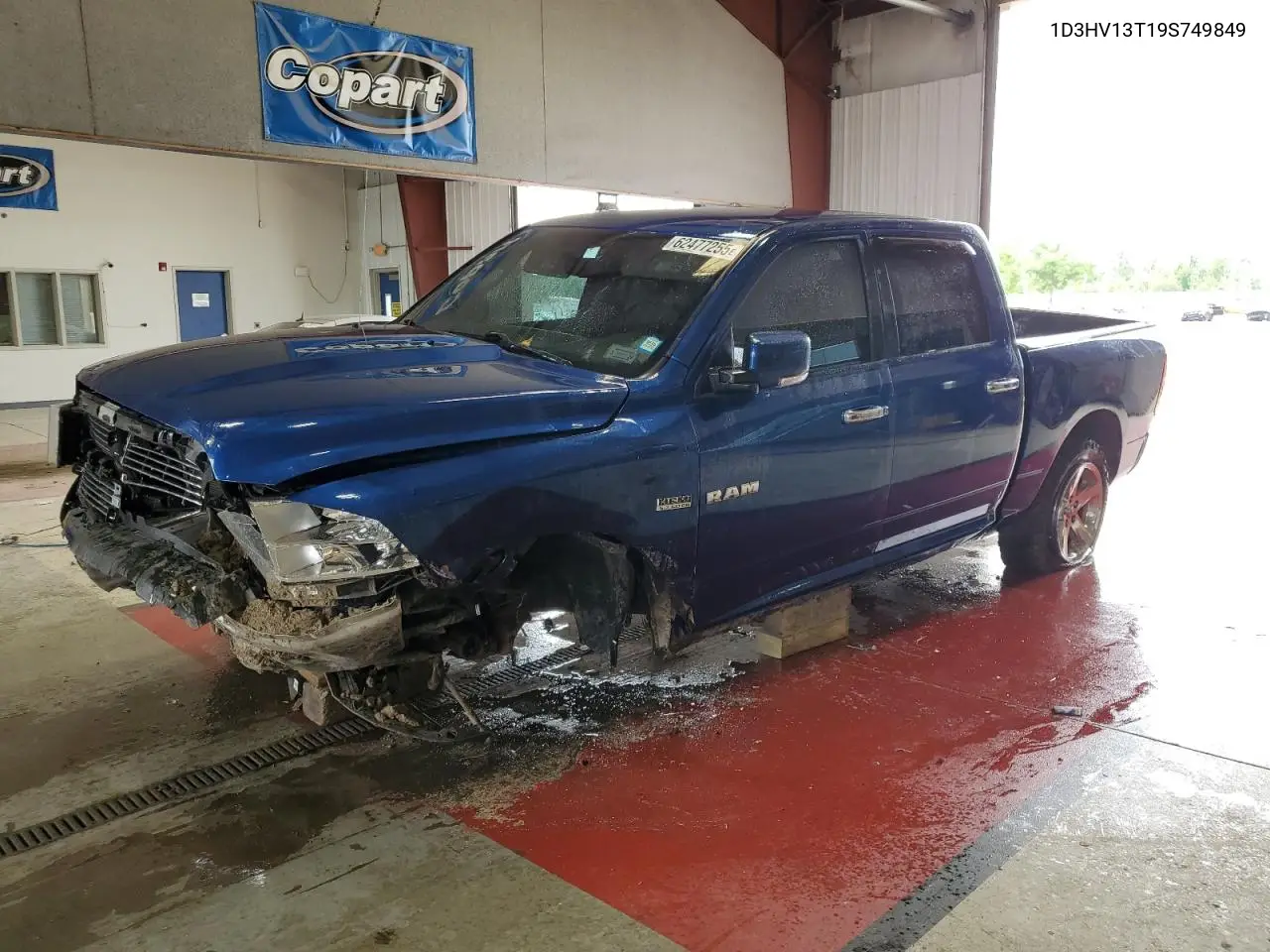 2009 Dodge Ram 1500 VIN: 1D3HV13T19S749849 Lot: 62477255