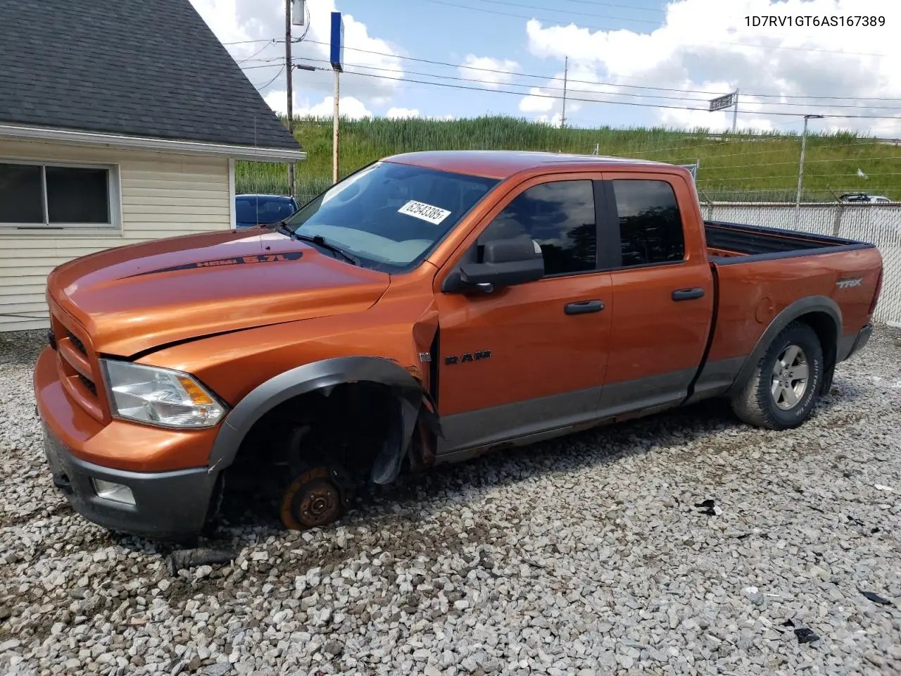 2010 Dodge Ram 1500 VIN: 1D7RV1GT6AS167389 Lot: 62543385