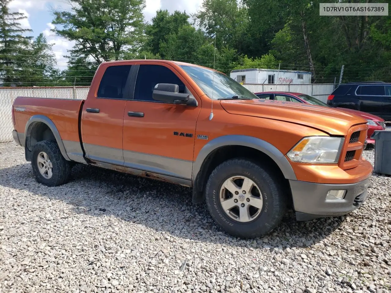 2010 Dodge Ram 1500 VIN: 1D7RV1GT6AS167389 Lot: 62543385