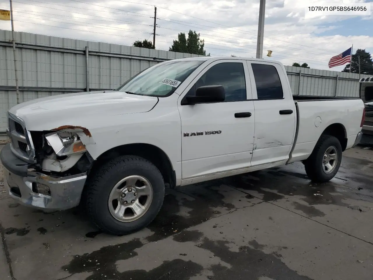 2011 Dodge Ram 1500 VIN: 1D7RV1GP5BS646956 Lot: 50931655