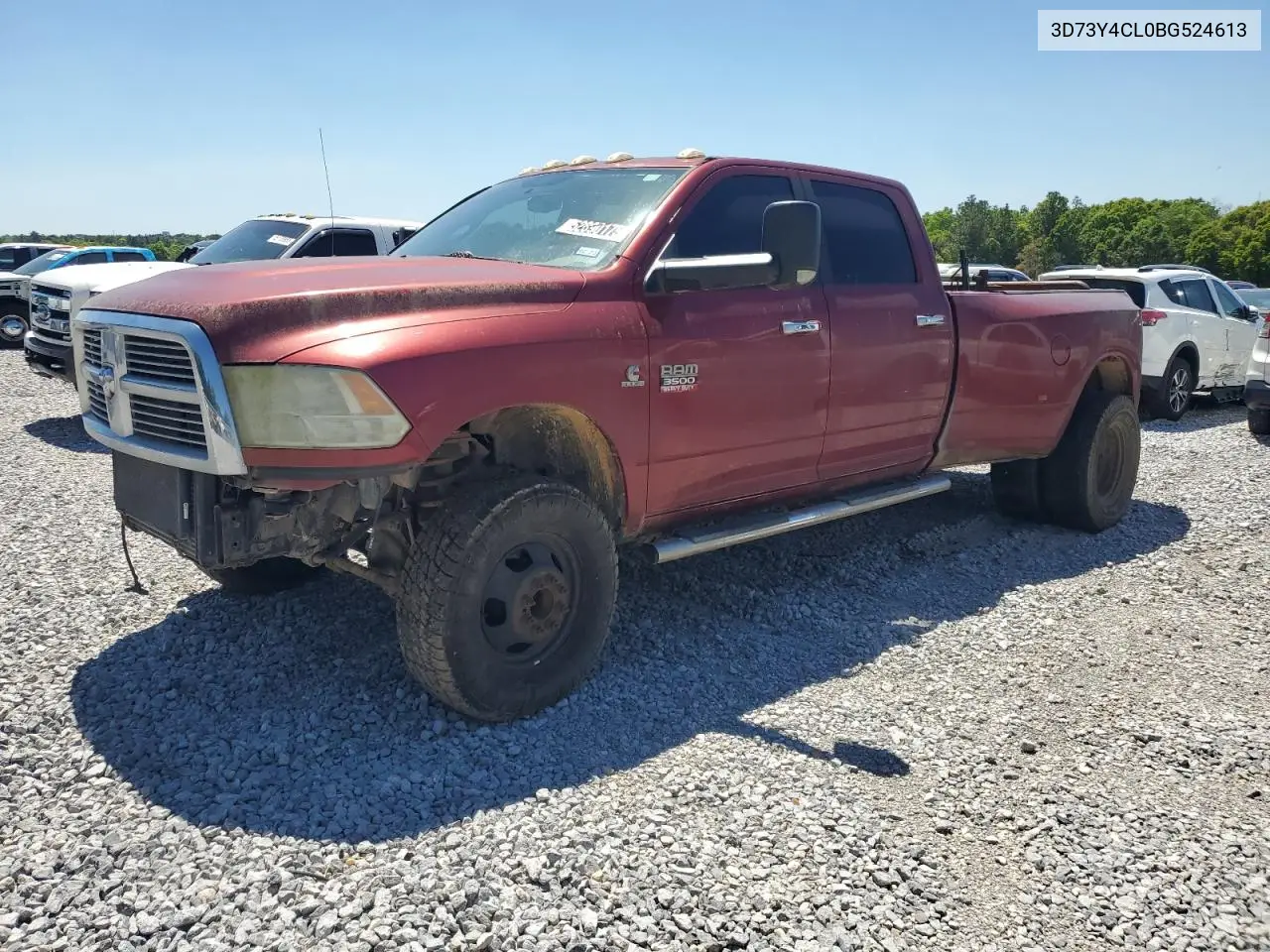 2011 Dodge Ram 3500 VIN: 3D73Y4CL0BG524613 Lot: 52890175