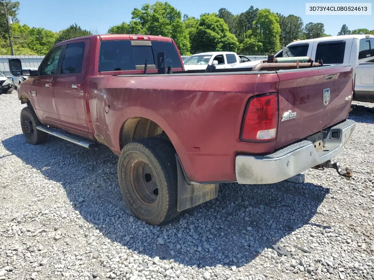 2011 Dodge Ram 3500 VIN: 3D73Y4CL0BG524613 Lot: 52890175