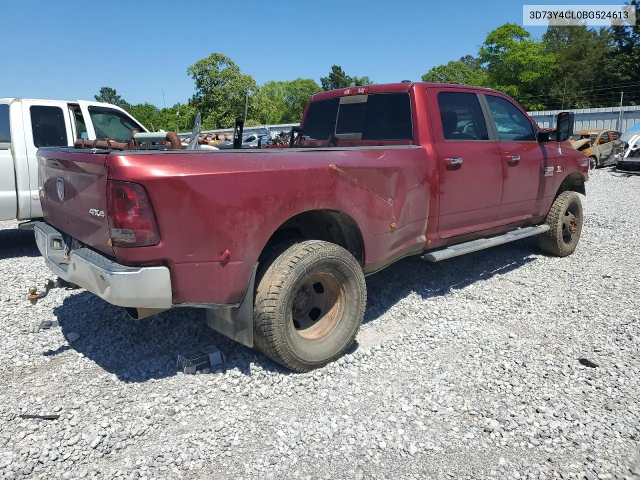 2011 Dodge Ram 3500 VIN: 3D73Y4CL0BG524613 Lot: 52890175