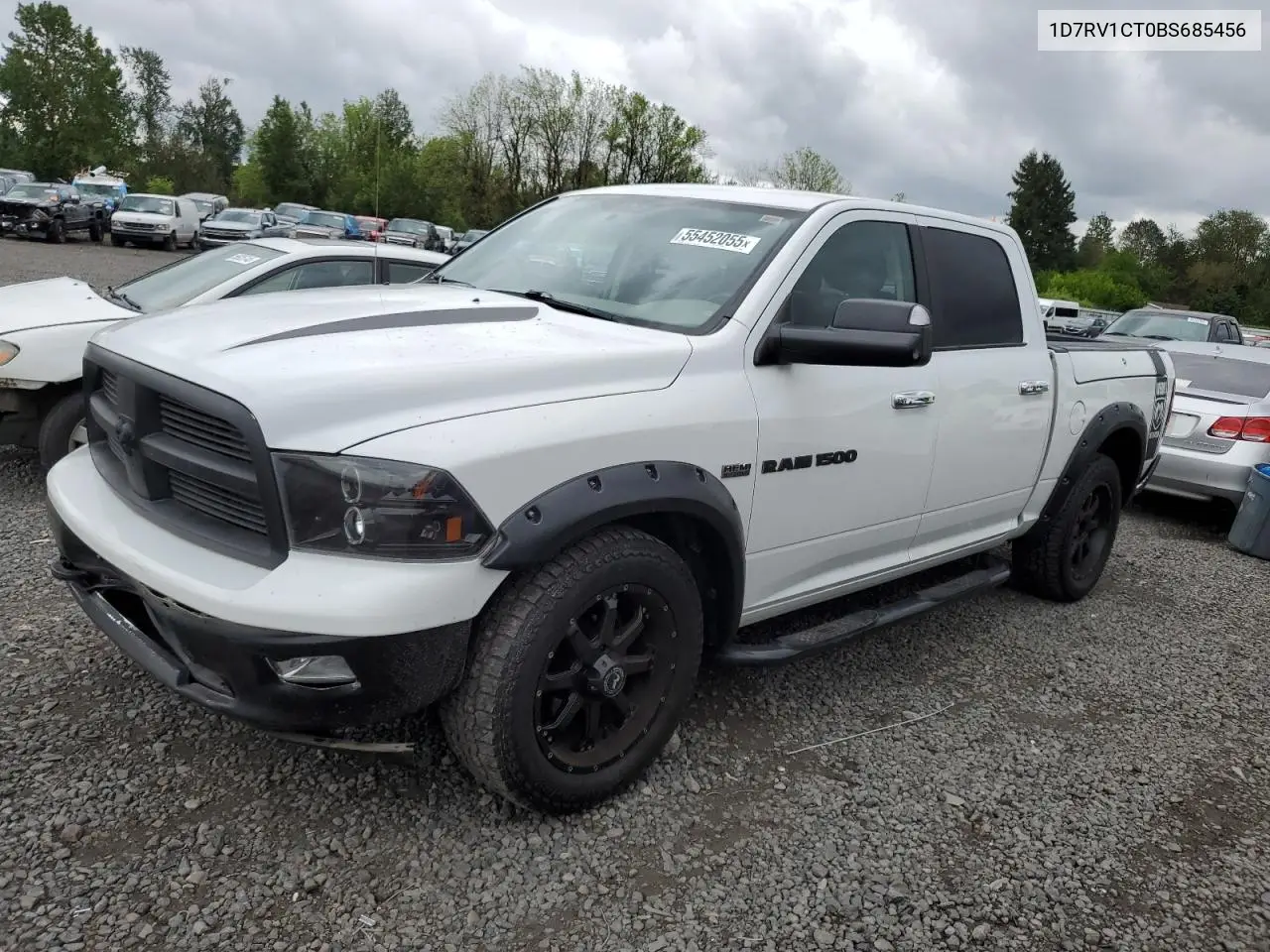 2011 Dodge Ram 1500 VIN: 1D7RV1CT0BS685456 Lot: 55452055