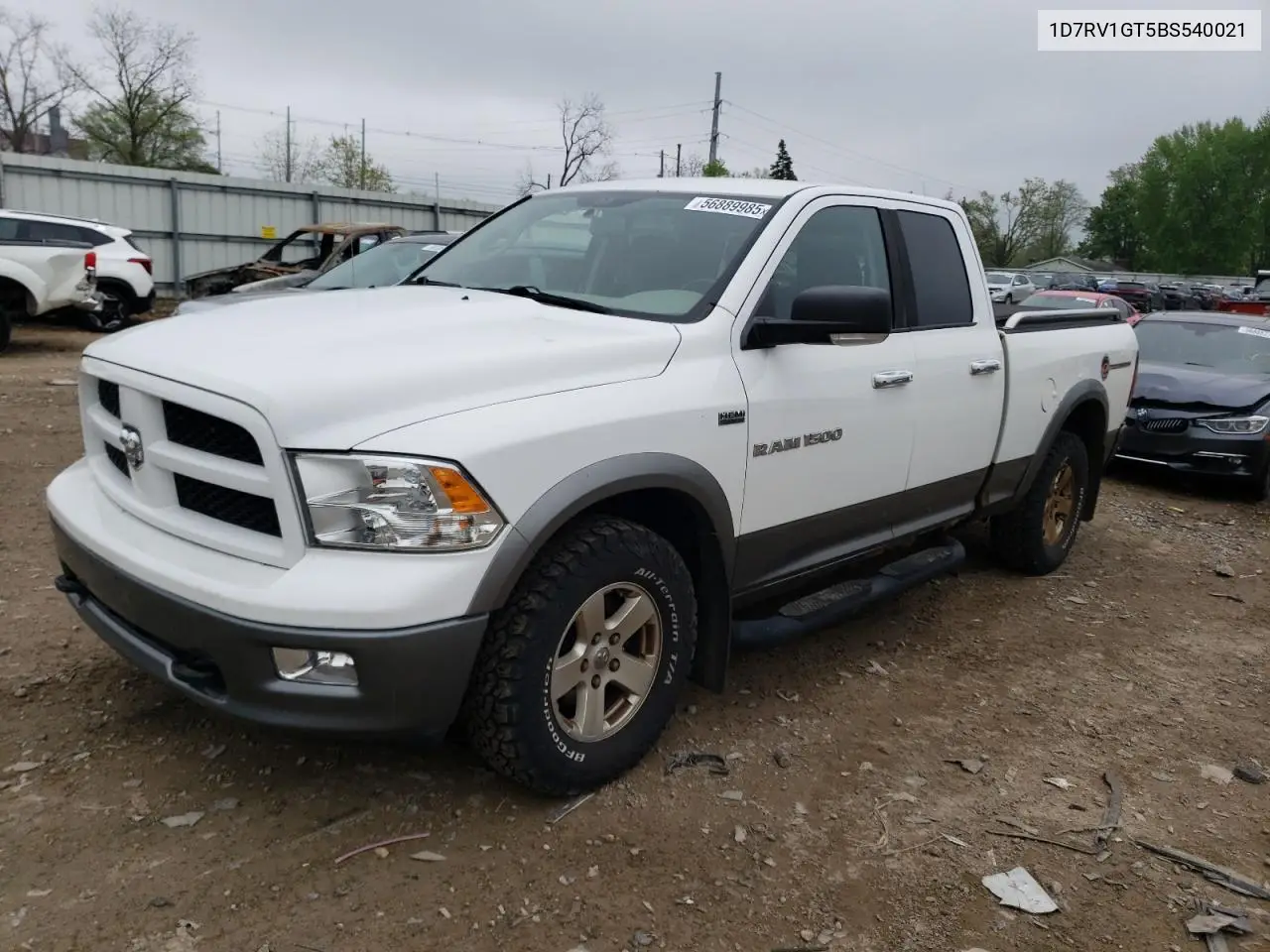 2011 Dodge Ram 1500 VIN: 1D7RV1GT5BS540021 Lot: 56889985